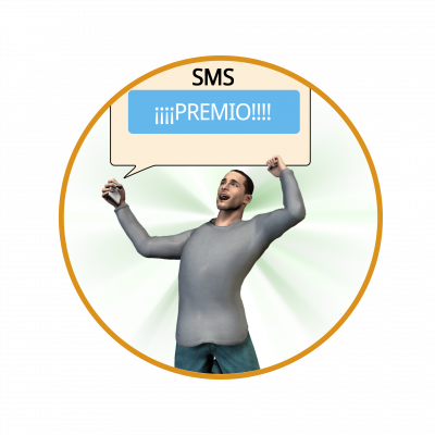 If it is a winner, the user receives an SMS that informs him of his prize