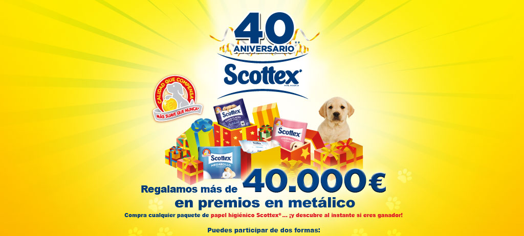 promoScottex gana más de 40.000 premios en metálico